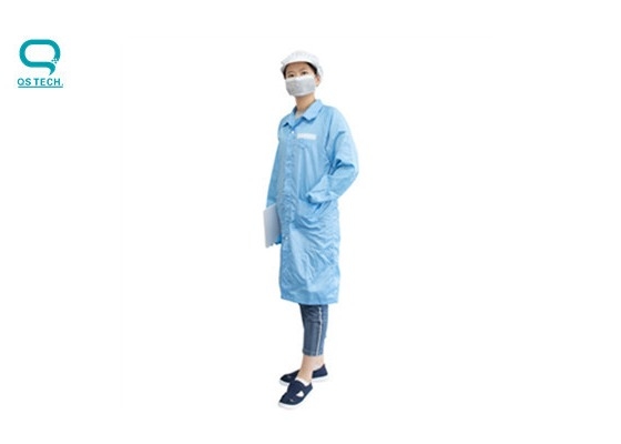 Anti-static ESD Cleanroom Smock Gown Polyester Workwear Uniform