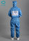 2.5mm Grid Clean Room Anti Static ESD Coverall Hooded Clothing